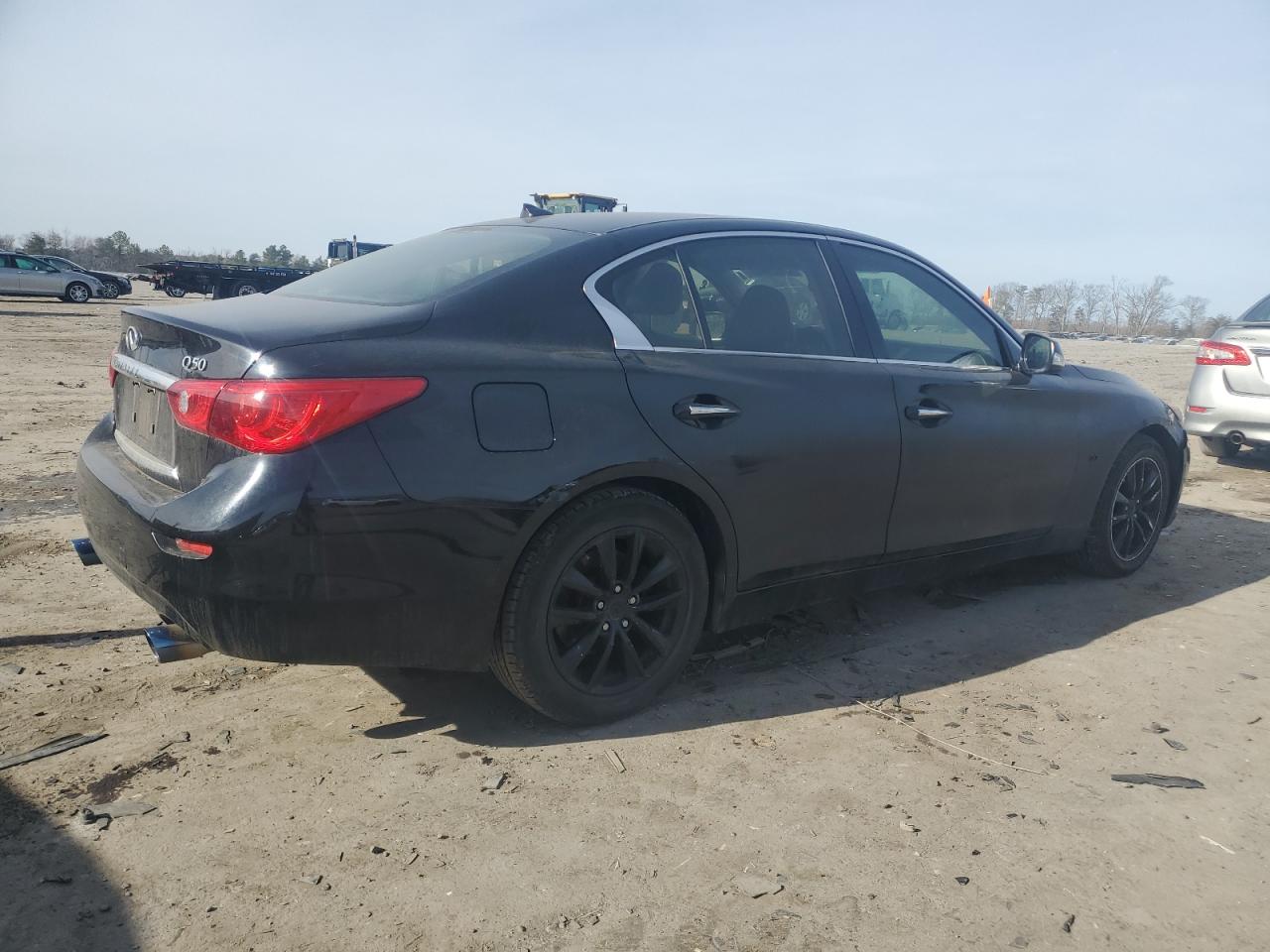 2014 Infiniti Q50 VIN JN1BV7AR2EM682348 Copart auction photo, front end / minor dent/scratches damage thumbnail 3