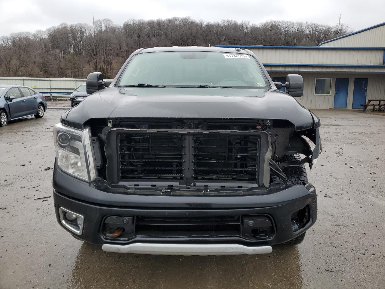 2018 Nissan Titan VIN 1N6AA1C59JN506538 Copart auction photo, front end / side damage thumbnail 5