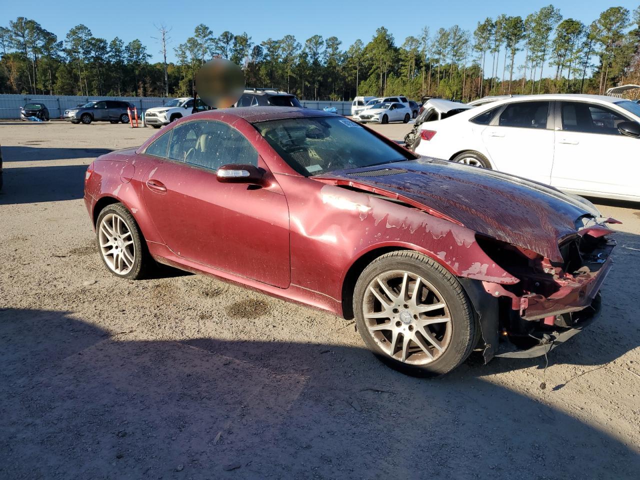 2008 Mercedes-Benz SLK-klasse VIN WDBWK54F98F182210 Copart auction photo, front end damage thumbnail 4