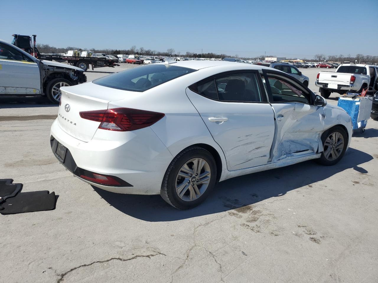 2019 Hyundai Elantra VIN 5NPD84LF4KH408783 Copart auction photo, side damage thumbnail 3