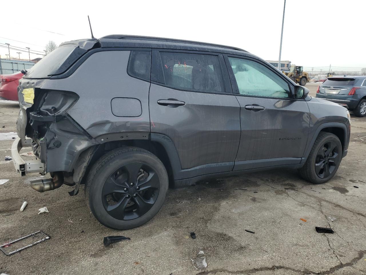 2019 Jeep Compass VIN 3C4NJCBB1KT652666 Copart auction photo, rear end damage thumbnail 3