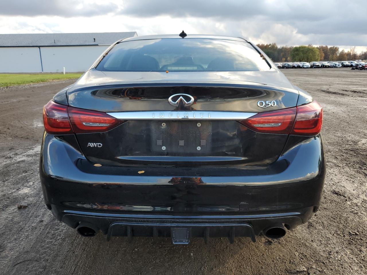 2018 Infiniti Q50 VIN JN1EV7AR6JM445742 Copart auction photo, vandalism damage thumbnail 6