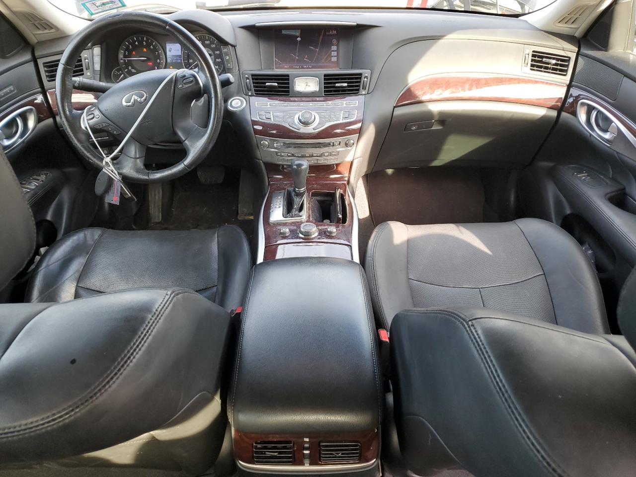 2017 Infiniti Q70 VIN JN1BY1PR8HM210607 Copart auction photo, front end / undercarriage damage thumbnail 8
