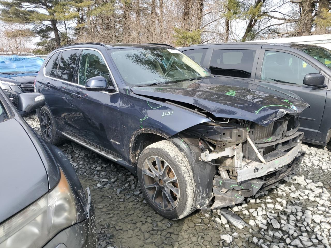 2014 BMW X5 VIN 5UXKR0C53E0H22741 Copart auction photo, front end damage thumbnail 4