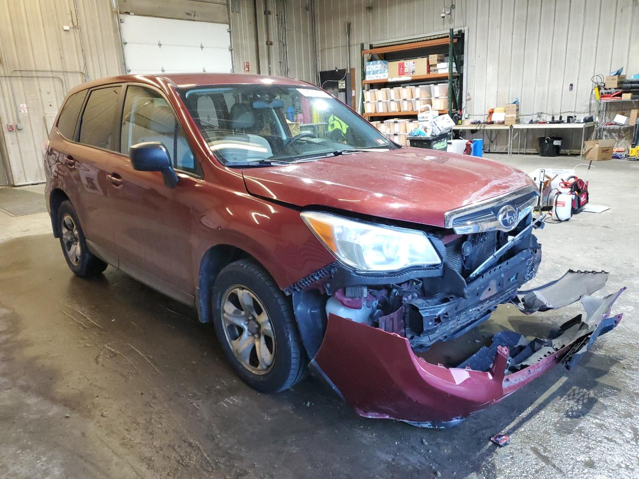 2014 Subaru Forester VIN JF2SJAAC2EH416419 Copart auction photo, front end damage thumbnail 4