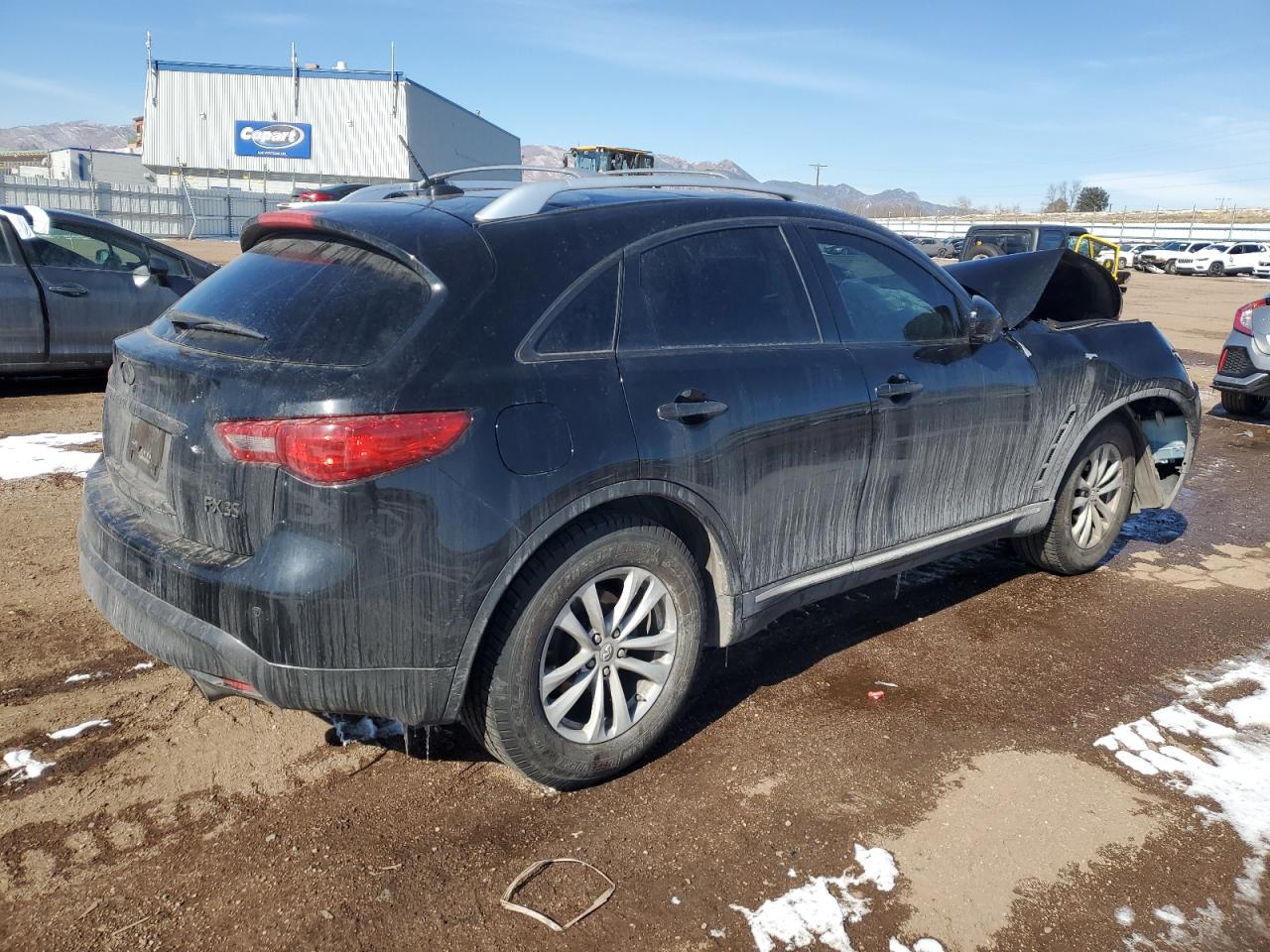 2011 Infiniti FX VIN JN8AS1MW9BM731707 Copart auction photo, front end damage thumbnail 3