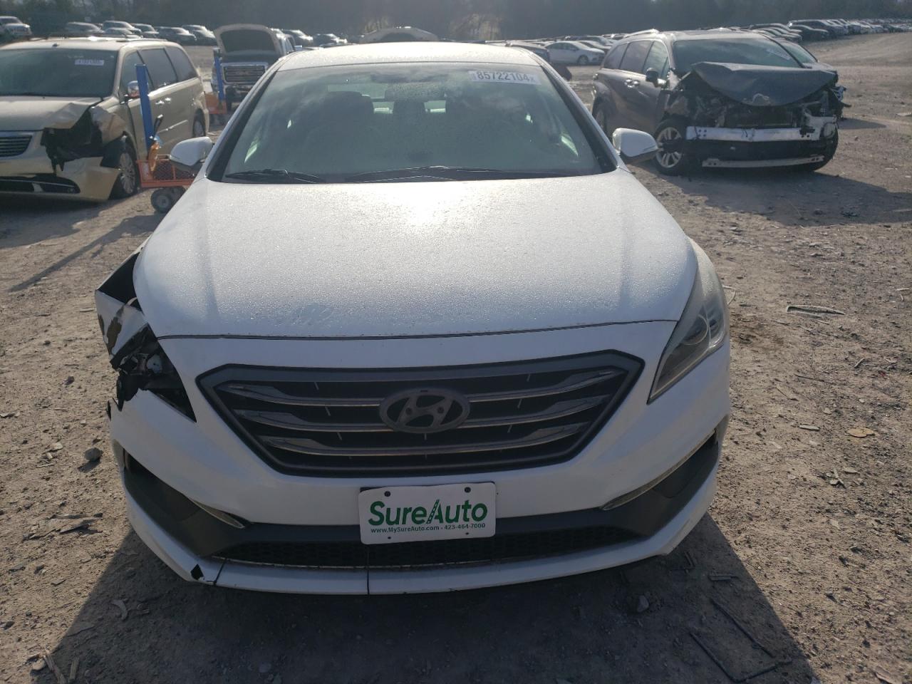 2016 Hyundai Sonata VIN 5NPE34AF2GH266026 Copart auction photo, front end damage thumbnail 5