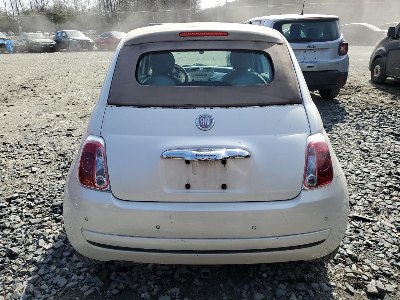 2012 Fiat 500 VIN 3C3CFFDR3CT108776 Copart auction photo, all over damage thumbnail 6