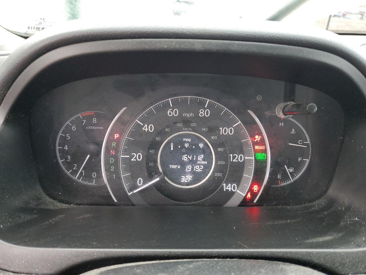 2014 Honda CR-V VIN 2HKRM4H76EH663300 Copart auction photo, front end / side damage thumbnail 9