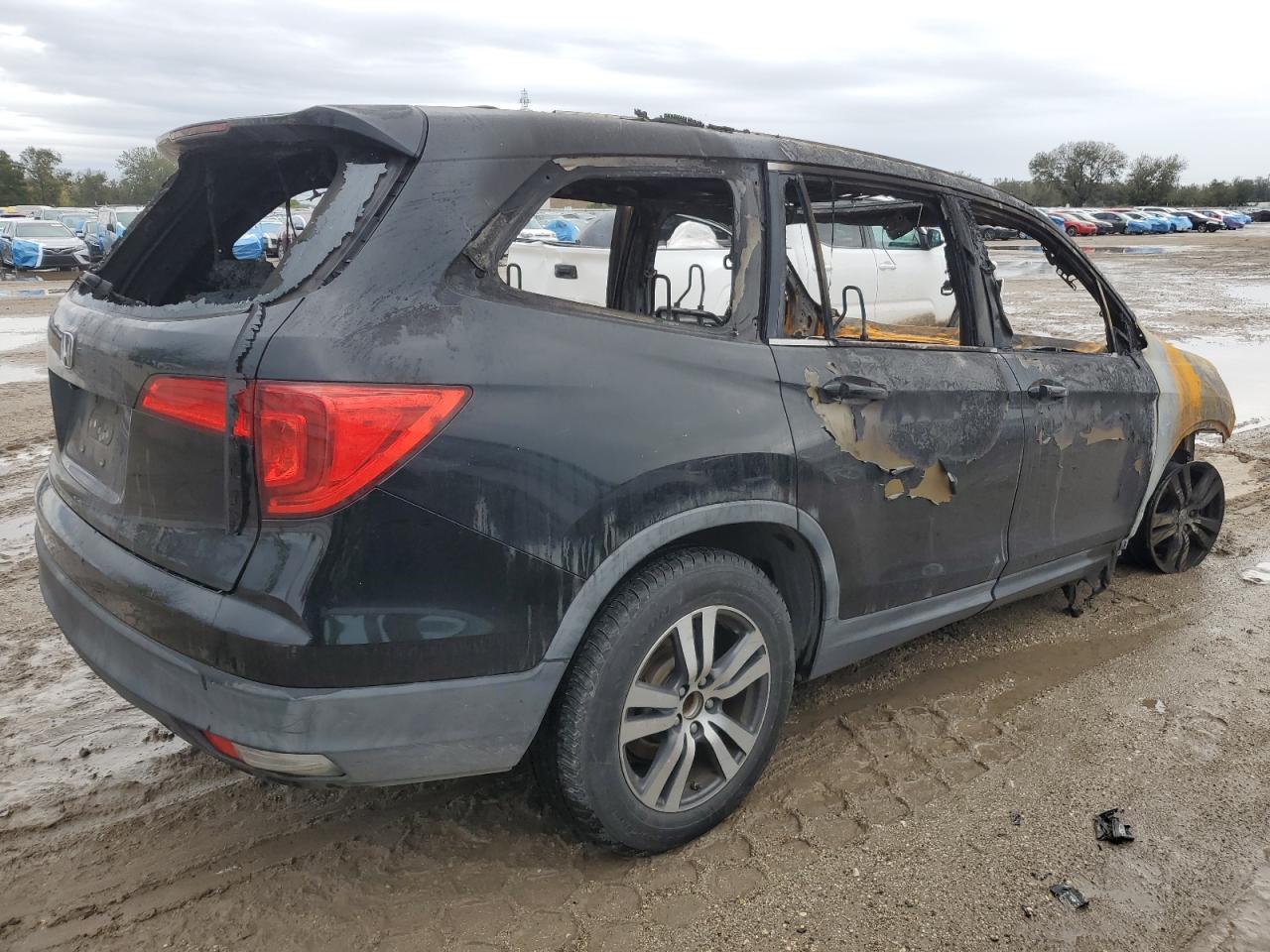 2016 Honda Pilot VIN 5FNYF5H87GB006236 Copart auction photo, burn damage thumbnail 3