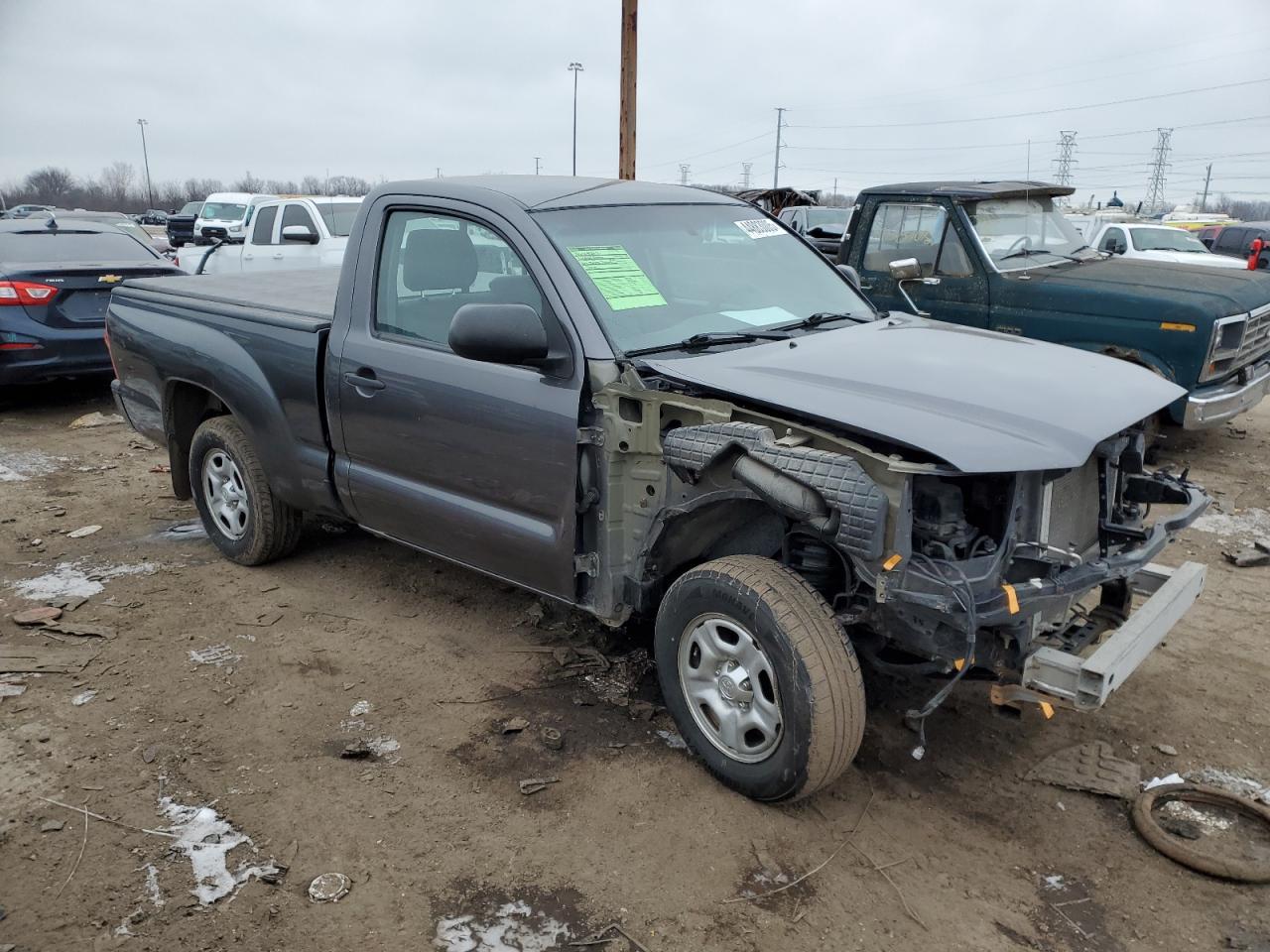 2014 Toyota Tacoma VIN 5TFNX4CN5EX031775 Copart auction photo, undercarriage / front end damage thumbnail 4