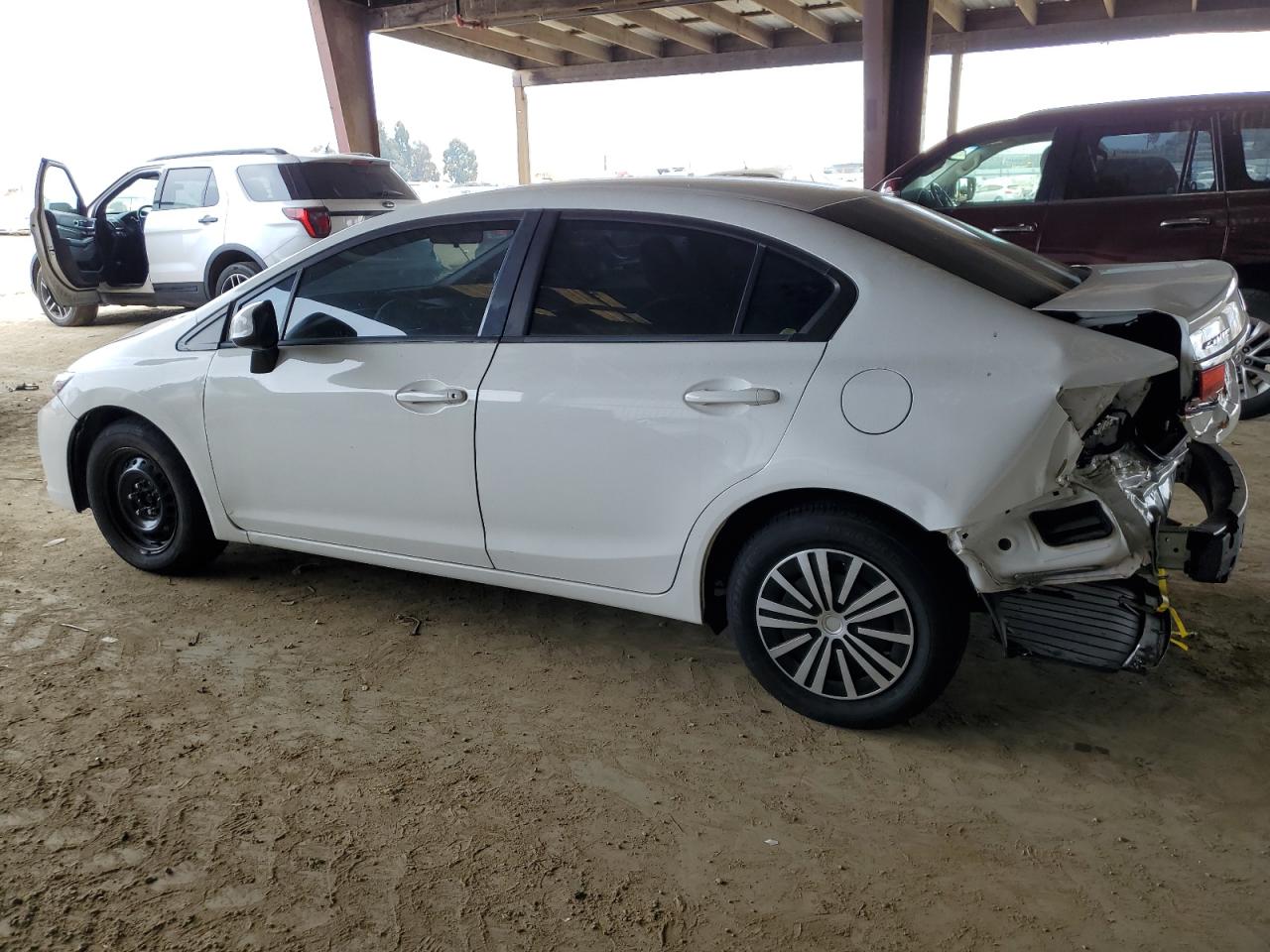 2013 Honda Civic VIN 19XFB2F5XDE246408 Copart auction photo, rear end damage thumbnail 2