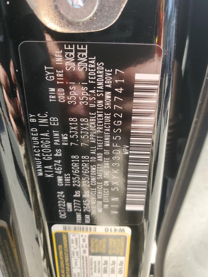 2025 KIA Sportage VIN 5XYK33DF5SG277417 Copart auction photo, front end damage thumbnail 14