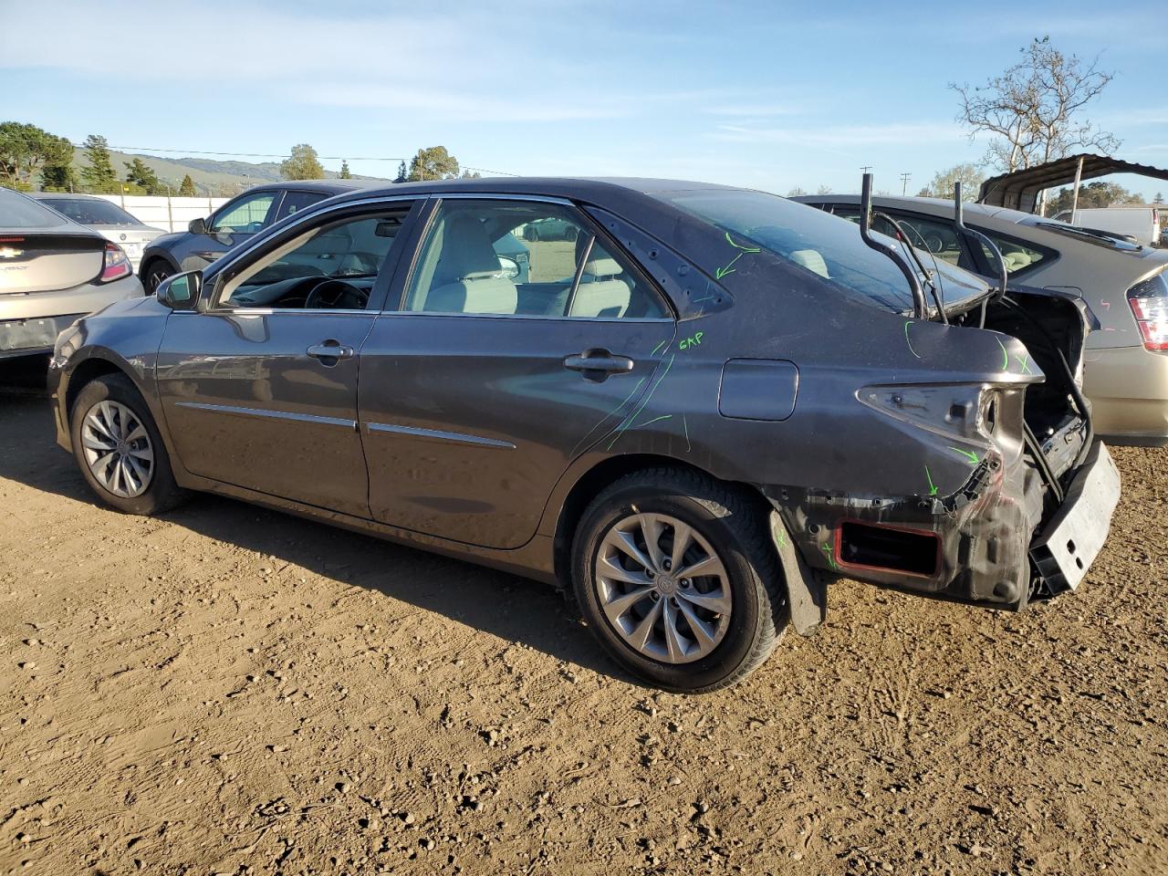2016 Toyota Camry VIN 4T4BF1FK7GR567977 Copart auction photo, rear end damage thumbnail 2