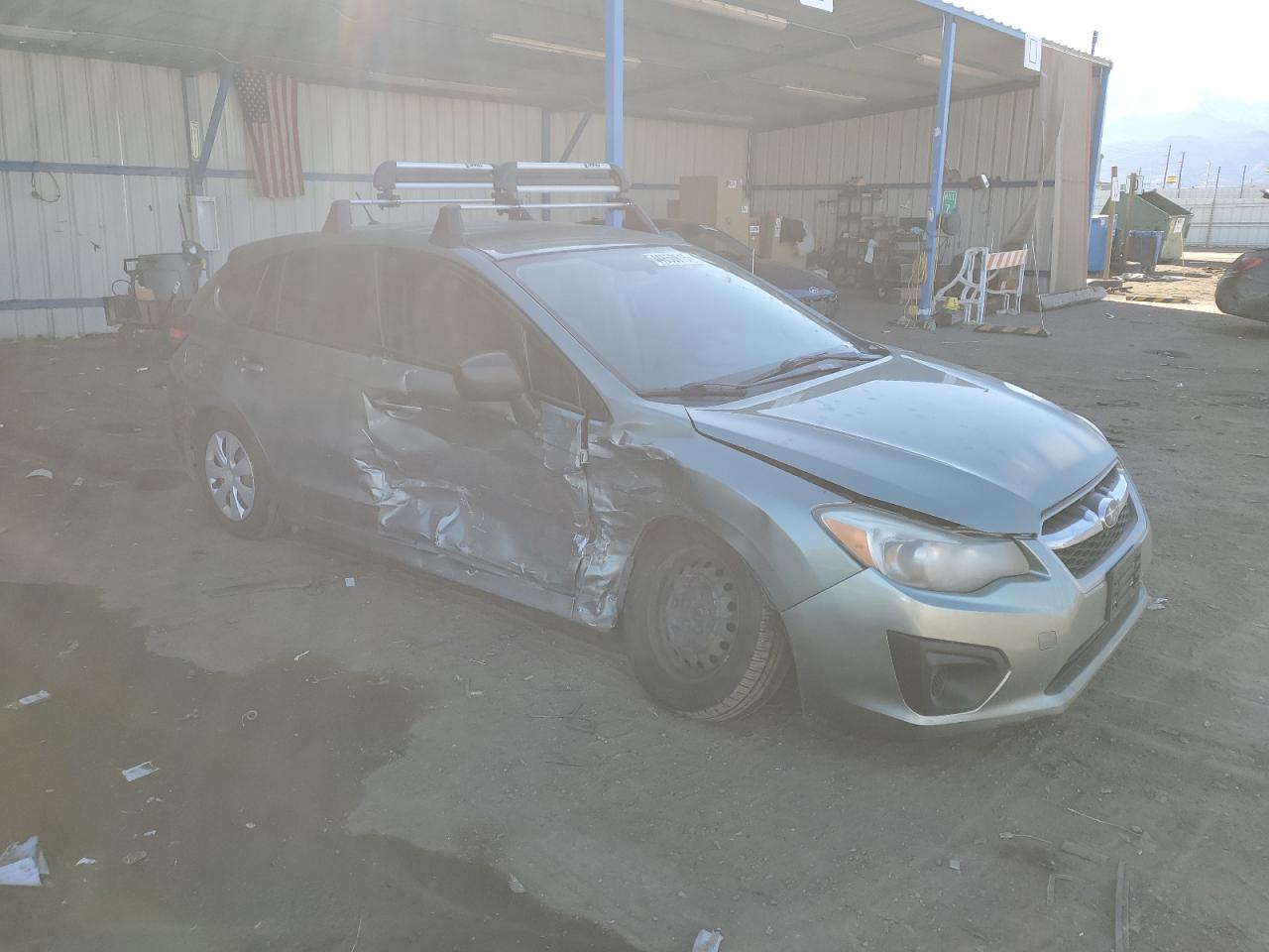 2014 Subaru Impreza VIN JF1GPAA60E8276714 Copart auction photo, side / front end damage thumbnail 4