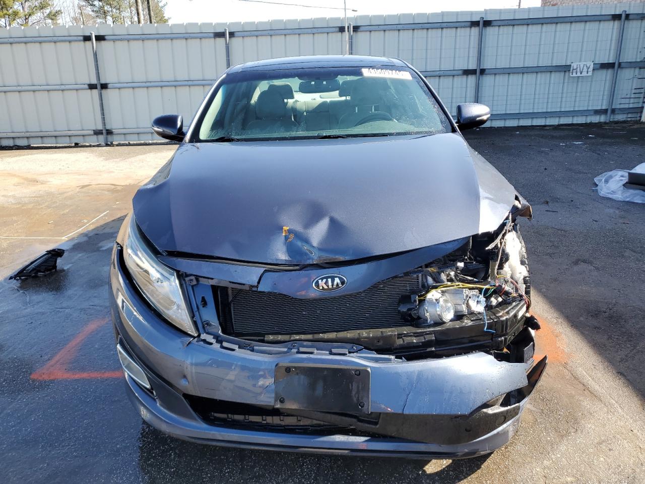 2015 KIA Optima VIN 5XXGN4A75FG445750 Copart auction photo, front end damage thumbnail 5