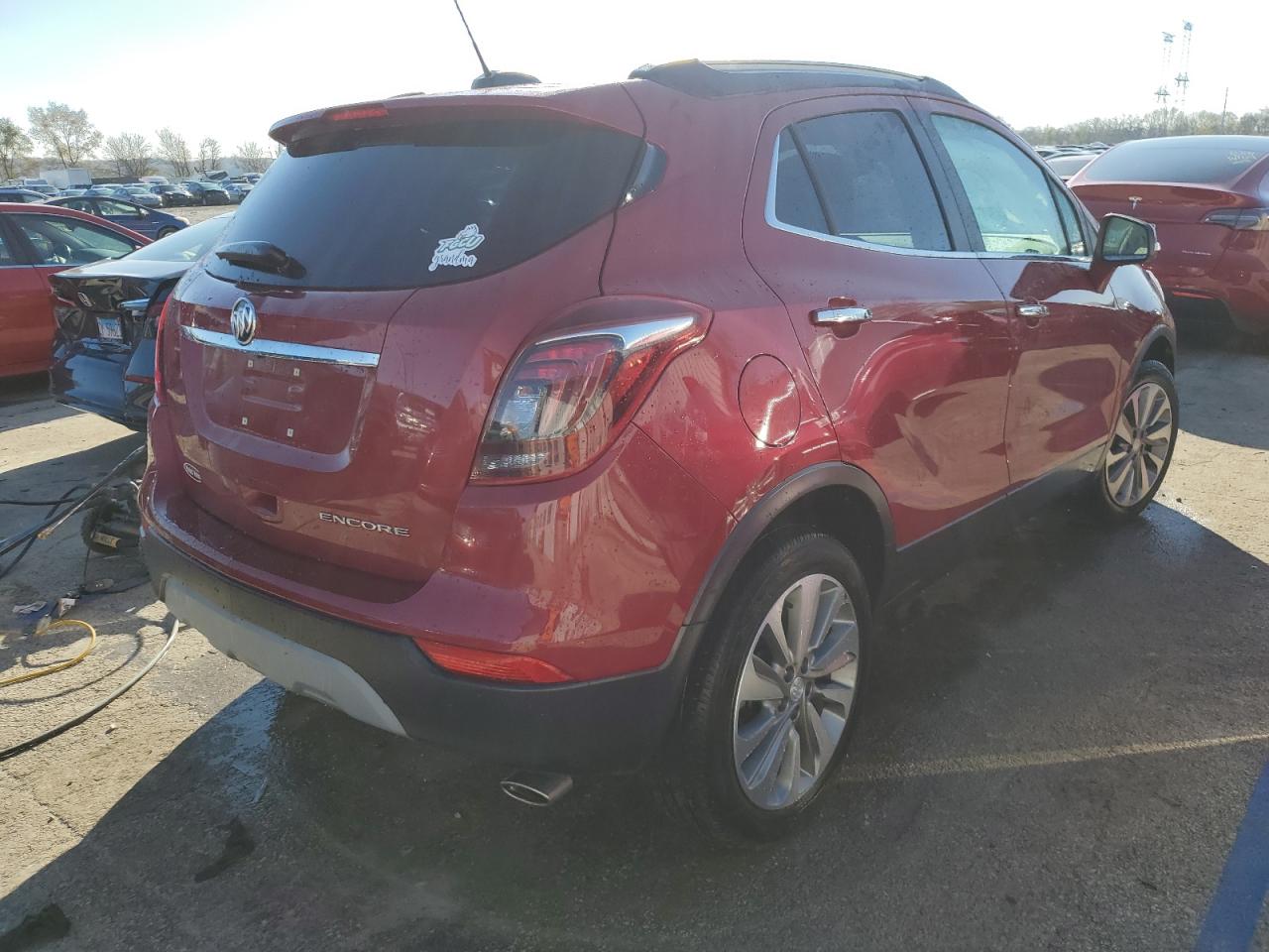 2019 Buick Encore VIN KL4CJASB0KB754130 Copart auction photo, front end / side damage thumbnail 3