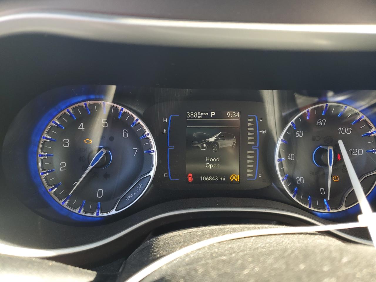 2018 Chrysler Pacifica VIN 2C4RC1BG0JR123142 Copart auction photo, mechanical / front end damage thumbnail 9