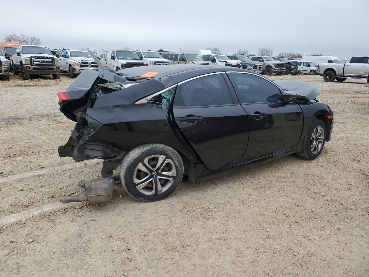 2017 Honda Civic VIN 2HGFC2F52HH551653 Copart auction photo, all over damage thumbnail 3