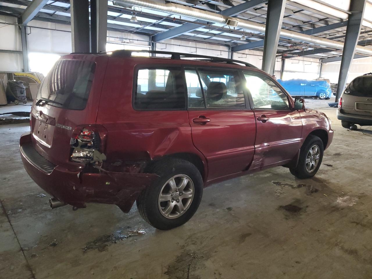 2006 Toyota Highlander VIN JTEEP21A760186631 Copart auction photo, rear end / side damage thumbnail 3