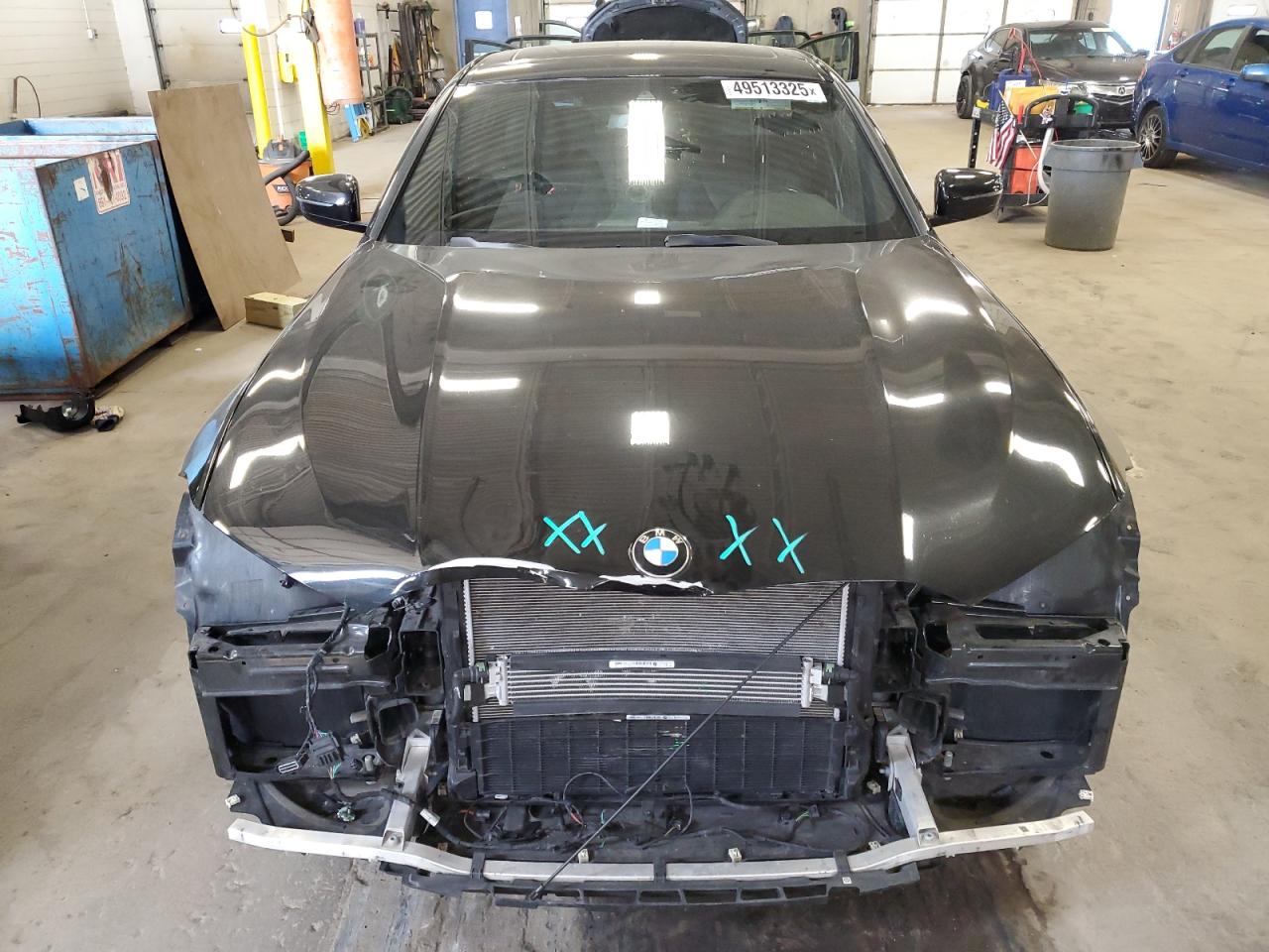 2020 BMW 3er VIN 3MW5R7J01L8B18052 Copart auction photo, front end damage thumbnail 5