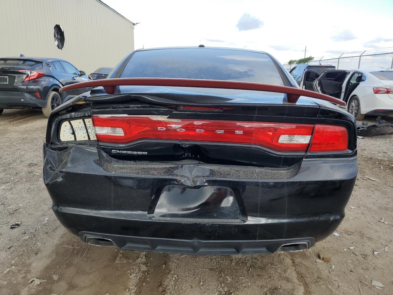 2014 Dodge Charger VIN 2C3CDXHG7EH334075 Copart auction photo, rear end / front end damage thumbnail 6