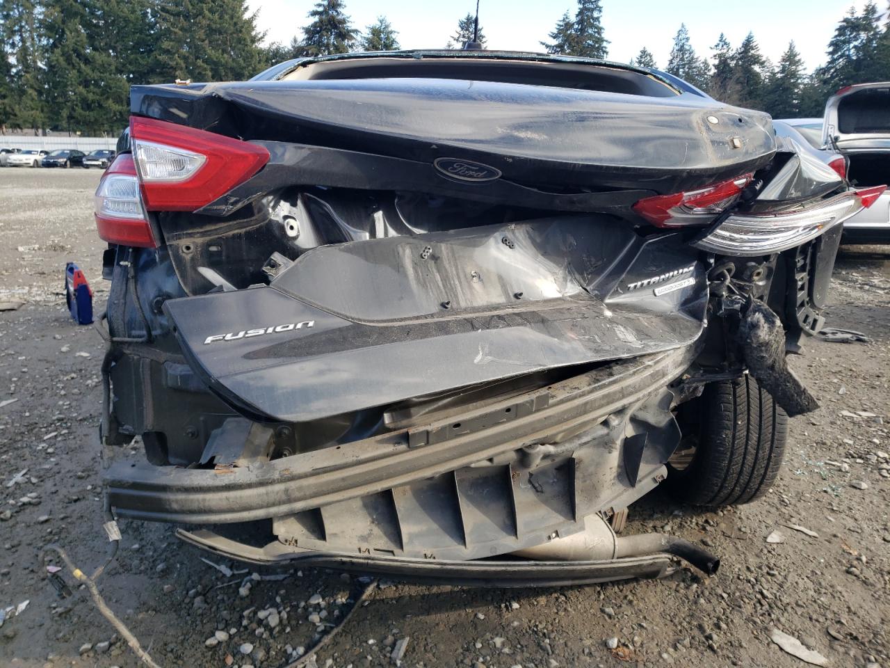 2014 Ford Fusion VIN 3FA6P0K94ER345062 Copart auction photo, rear end / front end damage thumbnail 6