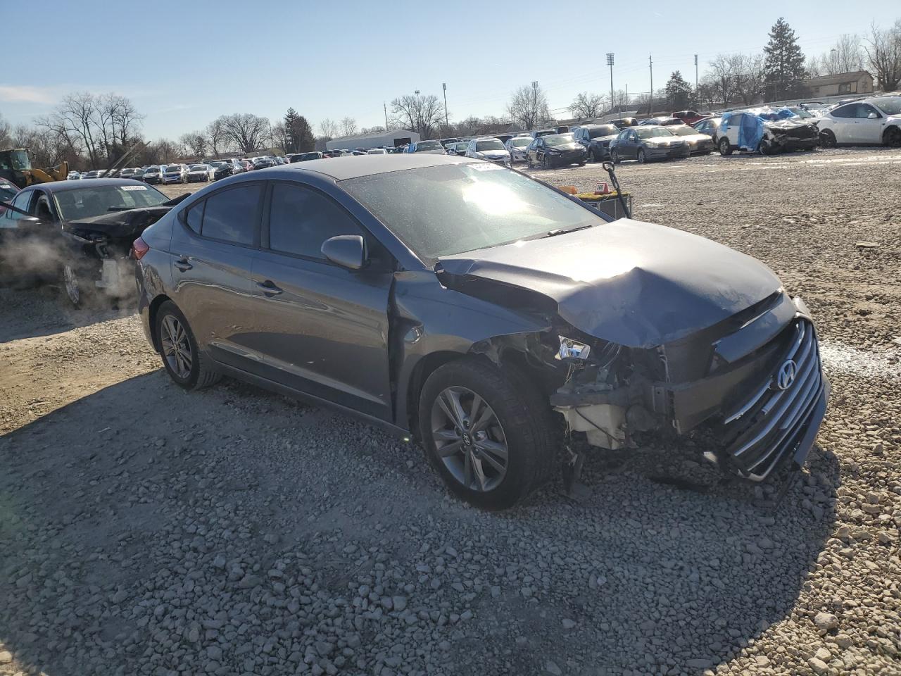 2018 Hyundai Elantra VIN 5NPD84LF2JH370906 Copart auction photo, front end damage thumbnail 4