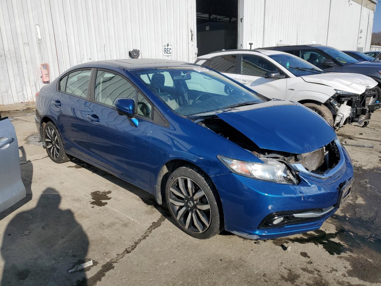 2015 Honda Civic VIN 2HGFB2F91FH527721 Copart auction photo, front end damage thumbnail 4
