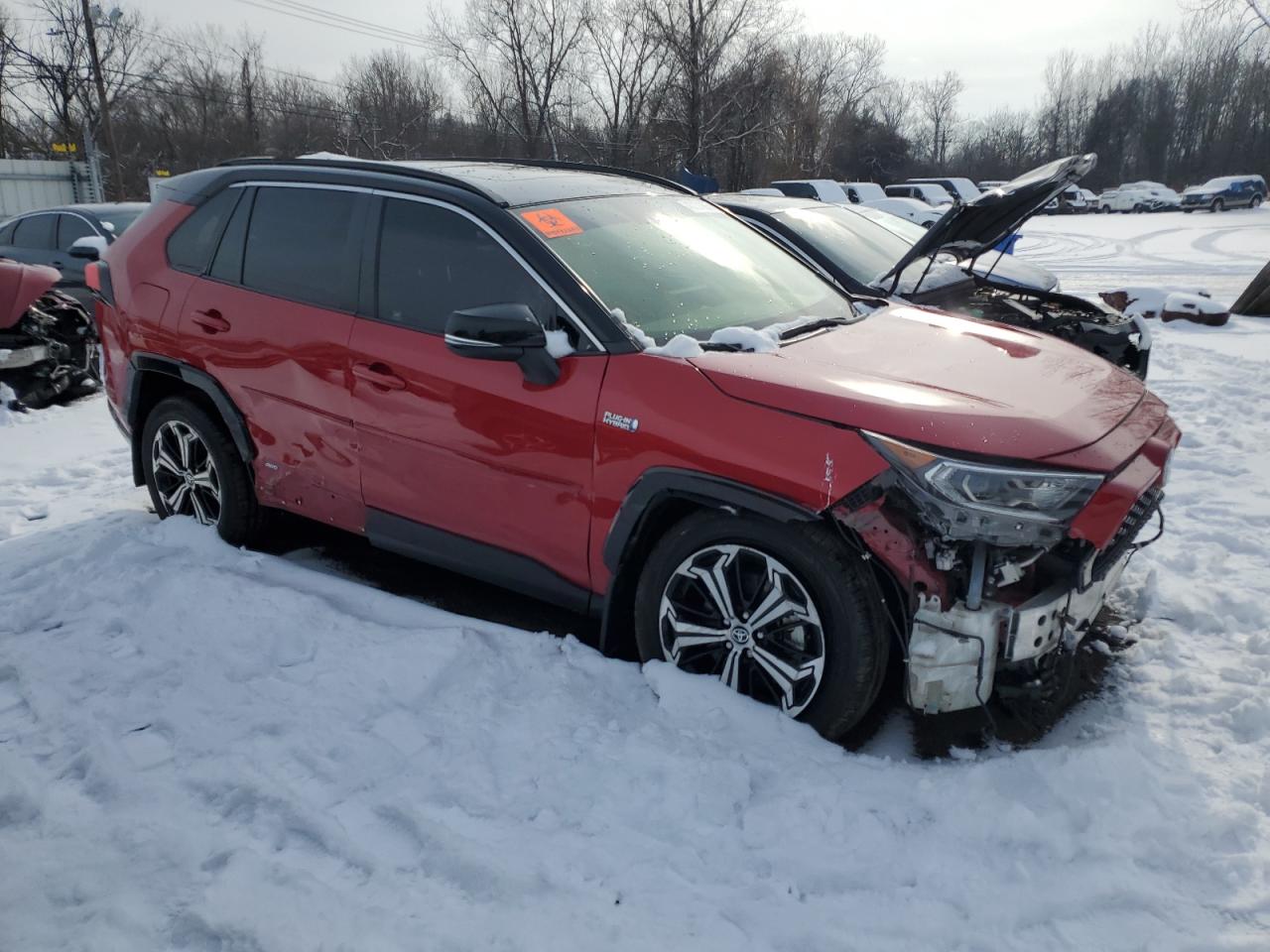 2021 Toyota RAV 4 VIN JTMEB3FV1MD018168 Copart auction photo, all over damage thumbnail 4