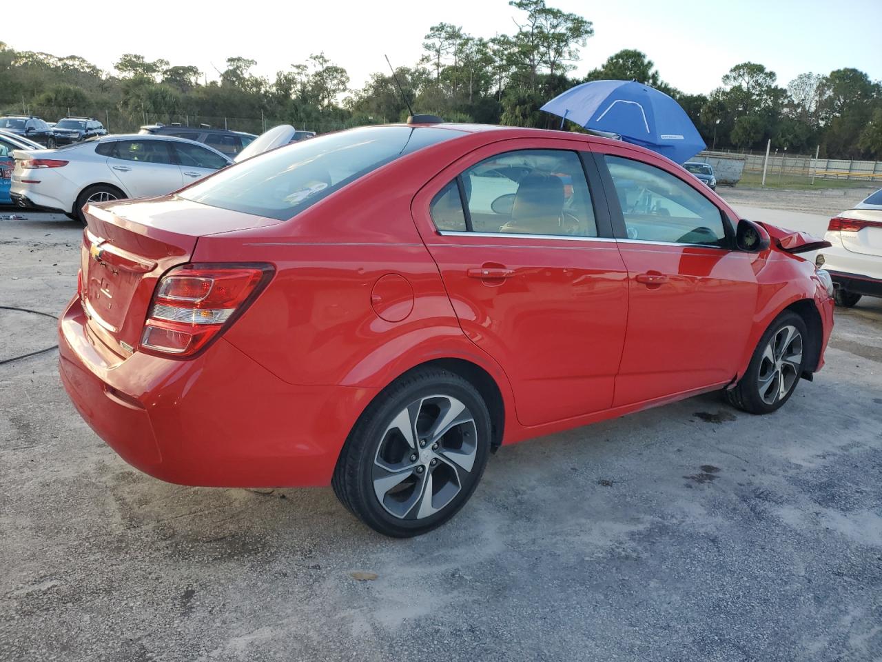 2017 Chevrolet Sonic VIN 1G1JF5SB3H4140961 Copart auction photo, front end damage thumbnail 3