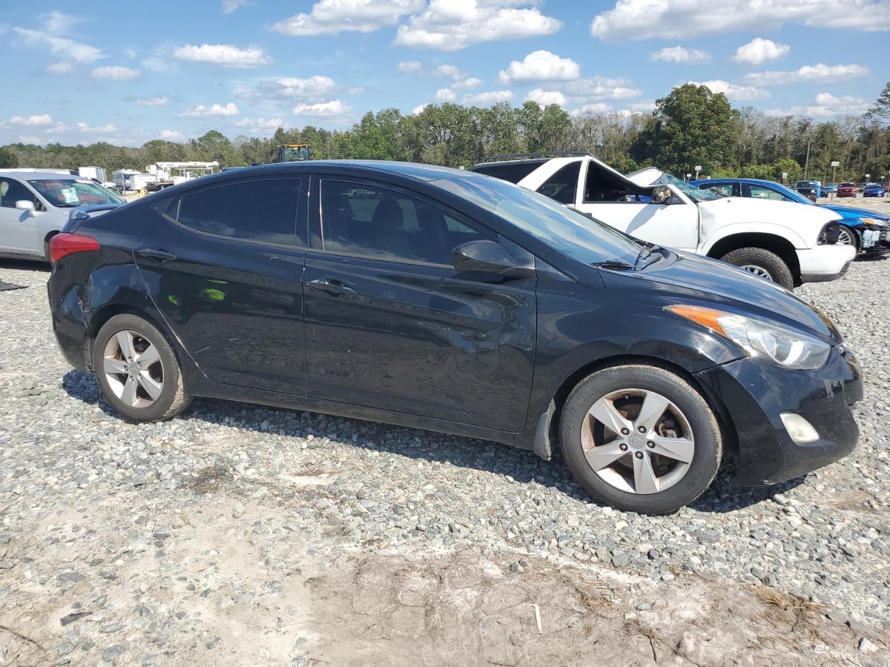 2013 Hyundai Elantra VIN 5NPDH4AE7DH287938 Copart auction photo, all over damage thumbnail 4