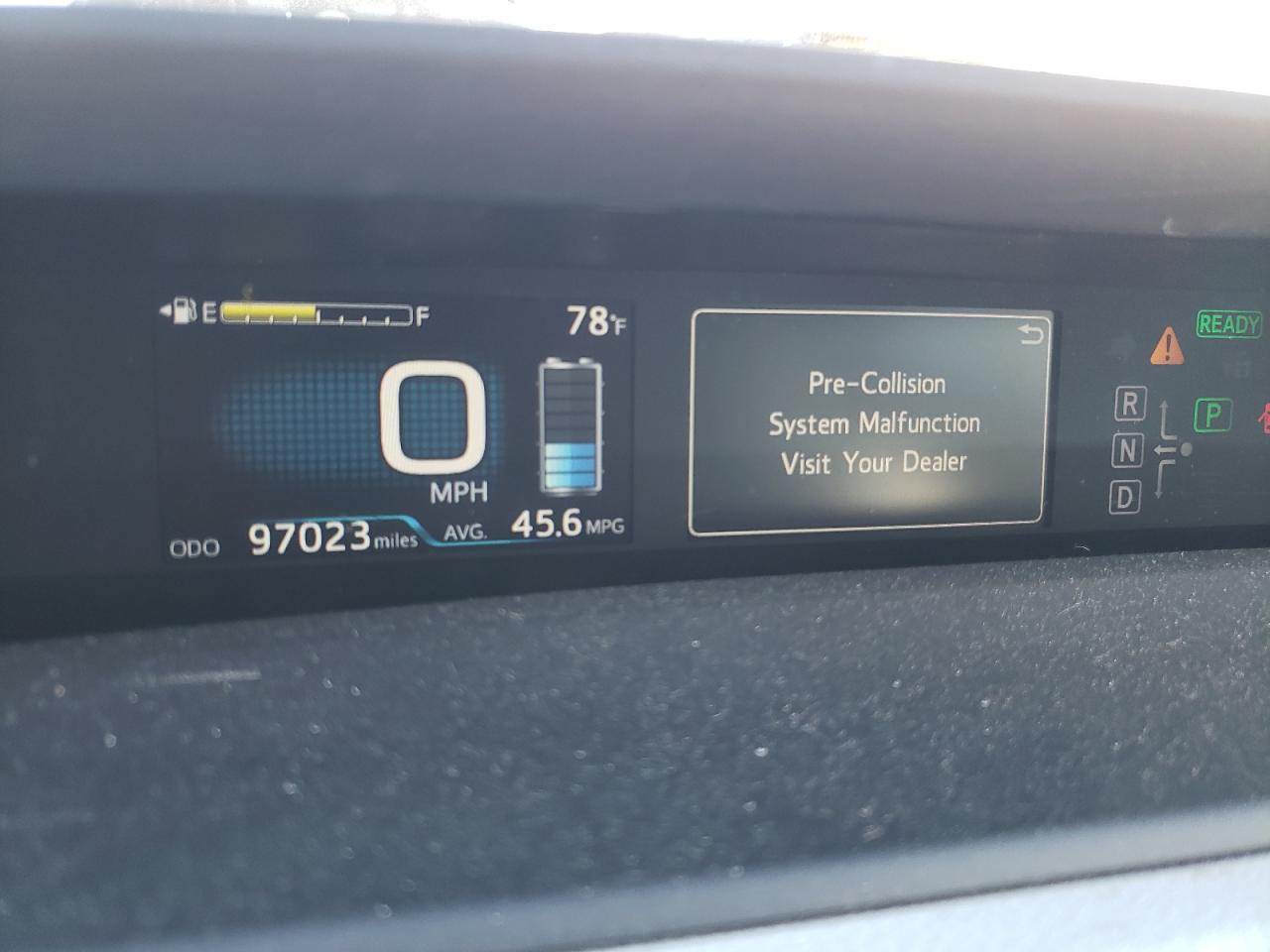 2016 Toyota Prius VIN JTDKARFU7G3023322 Copart auction photo, all over damage thumbnail 9