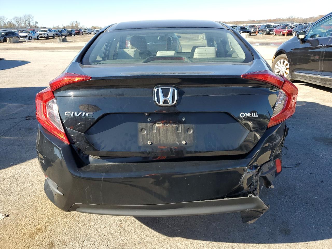 2017 Honda Civic VIN 19XFC2F55HE036365 Copart auction photo, rear end damage thumbnail 6