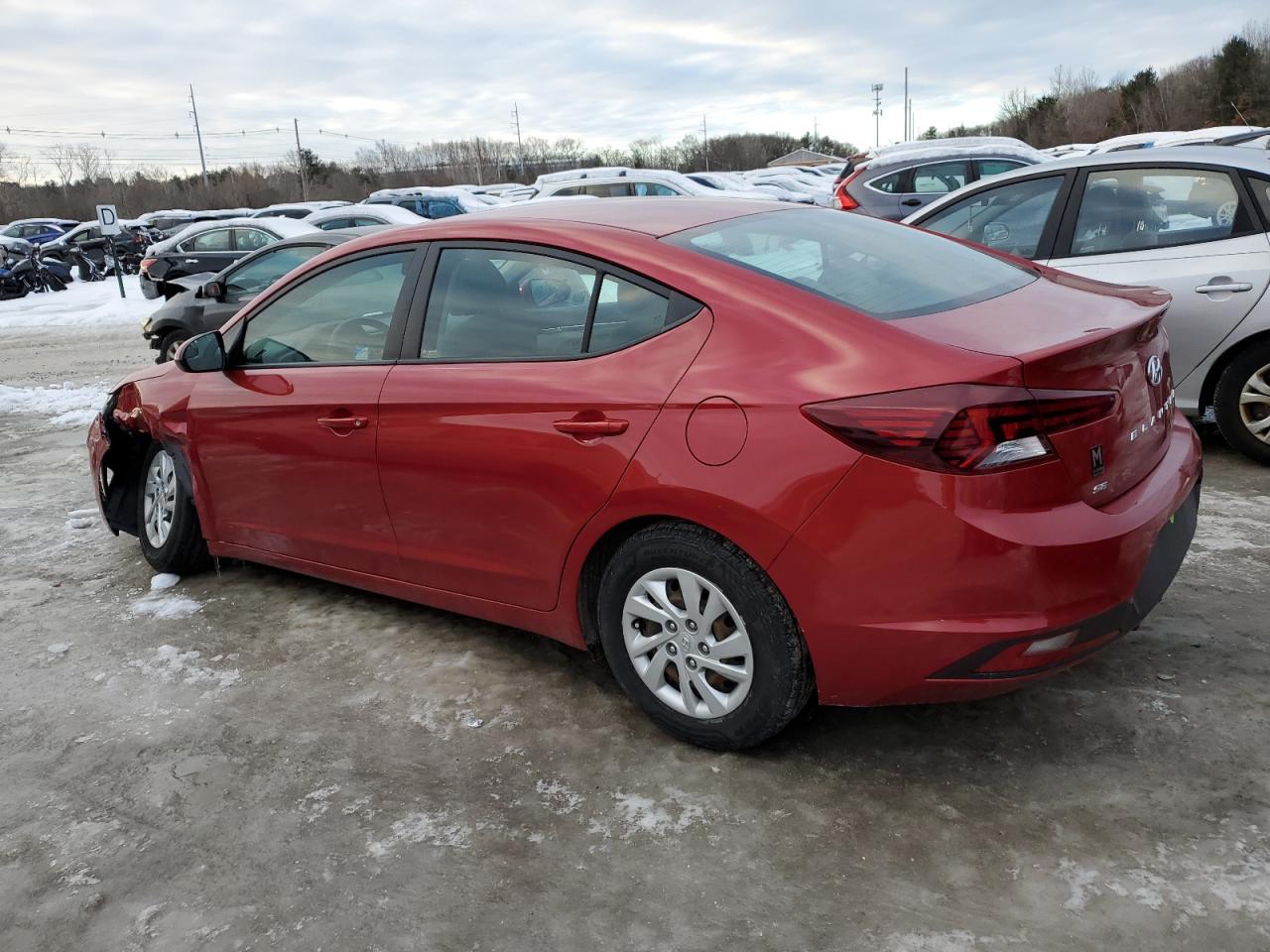 2019 Hyundai Elantra VIN 5NPD74LF4KH494969 Copart auction photo, front end damage thumbnail 2