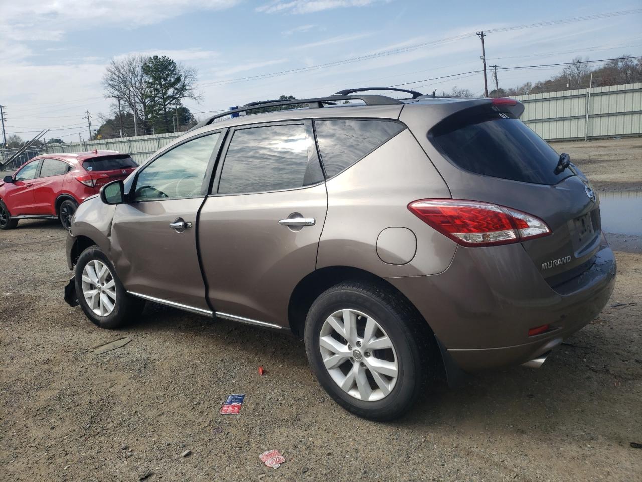 2012 Nissan Murano VIN JN8AZ1MU3CW103738 Copart auction photo, front end / side damage thumbnail 2
