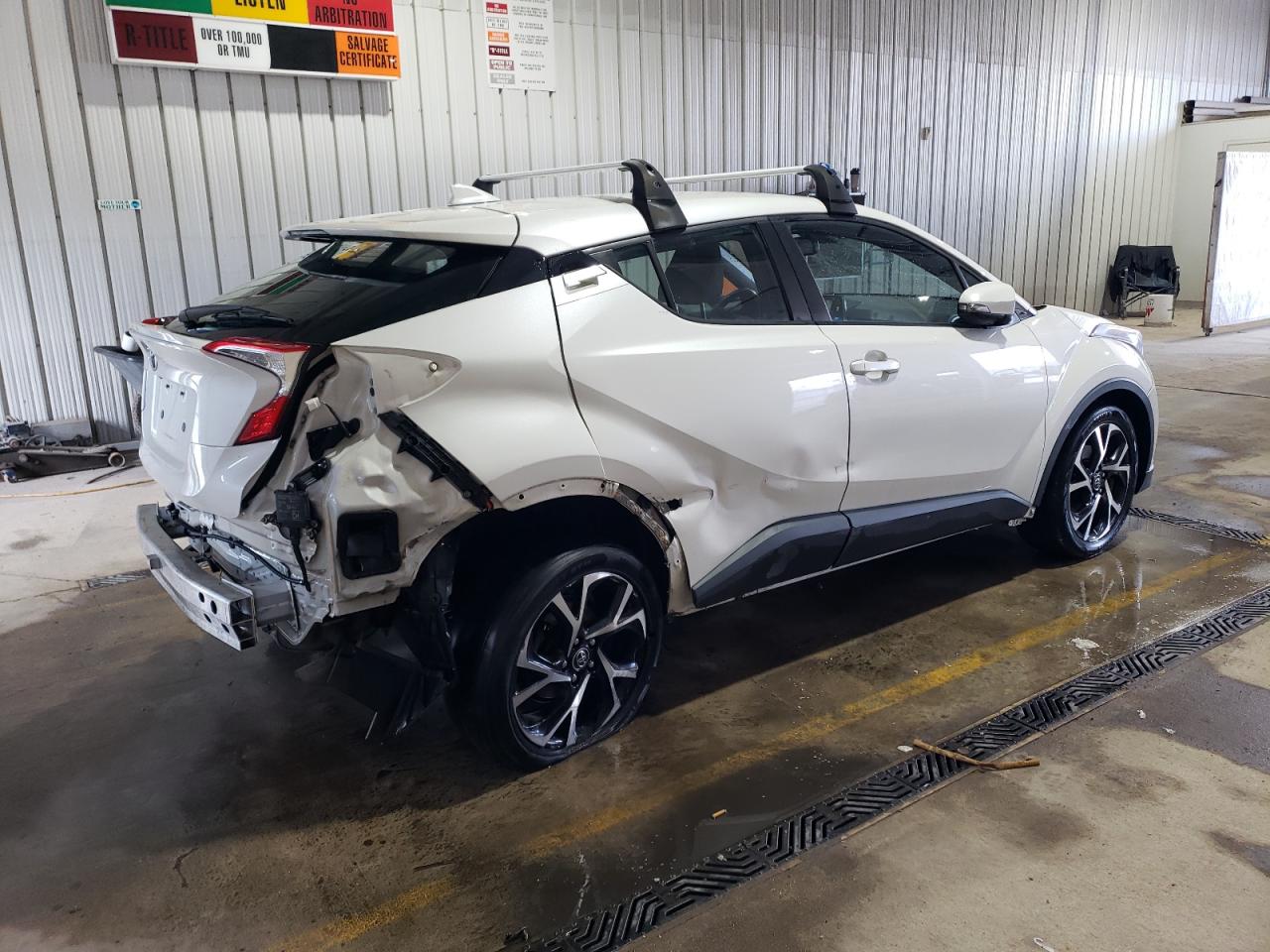 2018 Toyota C-HR VIN NMTKHMBX7JR048515 Copart auction photo, side / rear end damage thumbnail 3