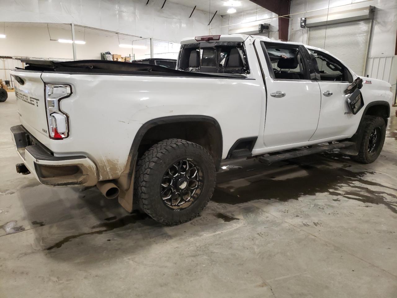 2021 Chevrolet Silverado VIN 1GC4YPEY3MF265998 Copart auction photo, rollover damage thumbnail 3
