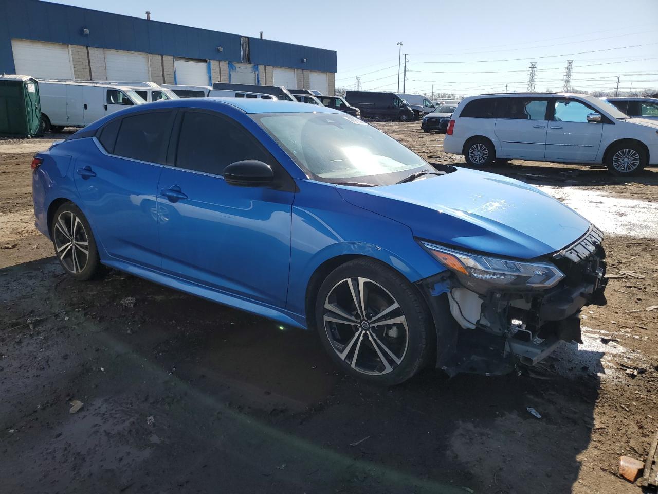2021 Nissan Sentra VIN 3N1AB8DV8MY329563 Copart auction photo, front end damage thumbnail 4