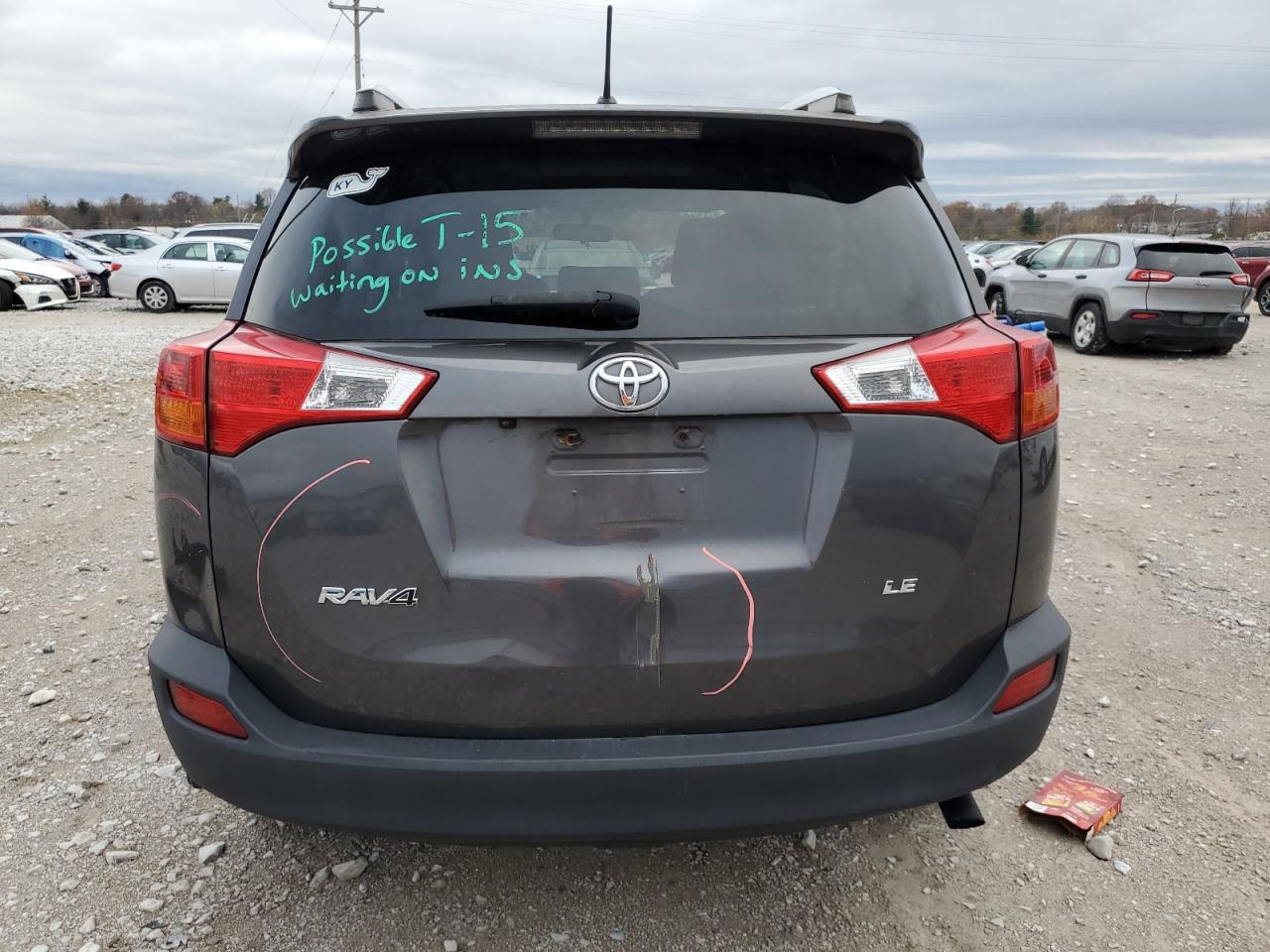 2014 Toyota RAV 4 VIN JTMZFREV6EJ018566 Copart auction photo, all over damage thumbnail 6