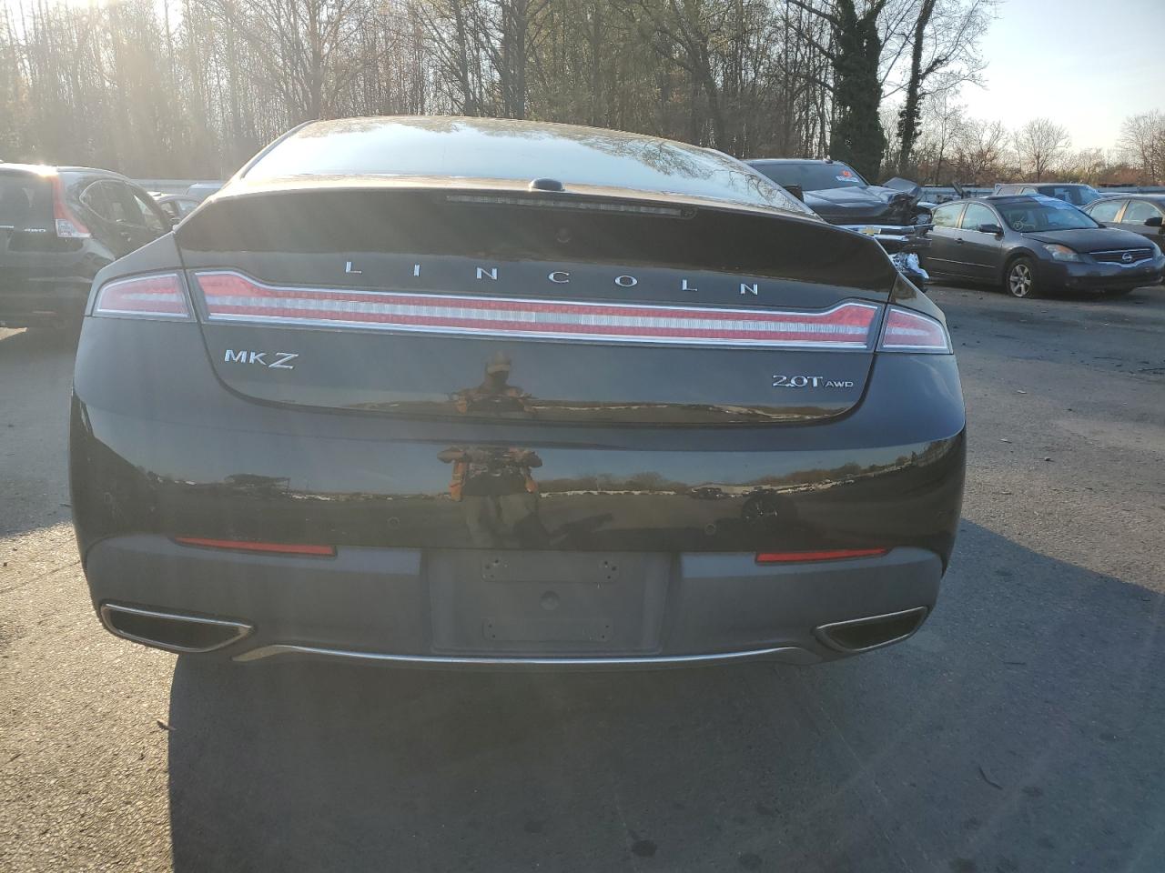2018 Lincoln MKZ VIN 3LN6L5D92JR629294 Copart auction photo, front end / side damage thumbnail 6