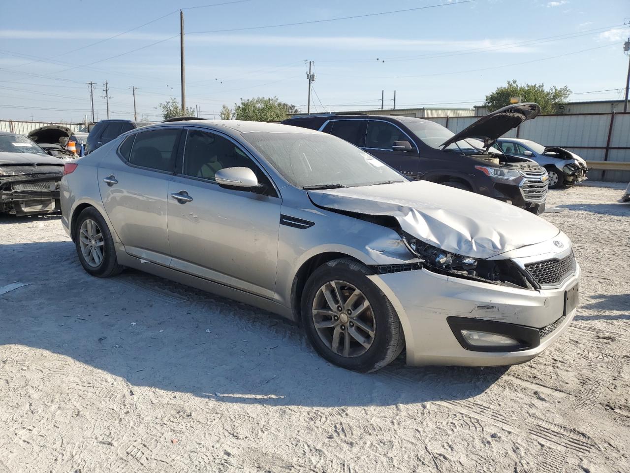 2012 KIA Optima VIN KNAGM4A77C5271924 Copart auction photo, all over damage thumbnail 4