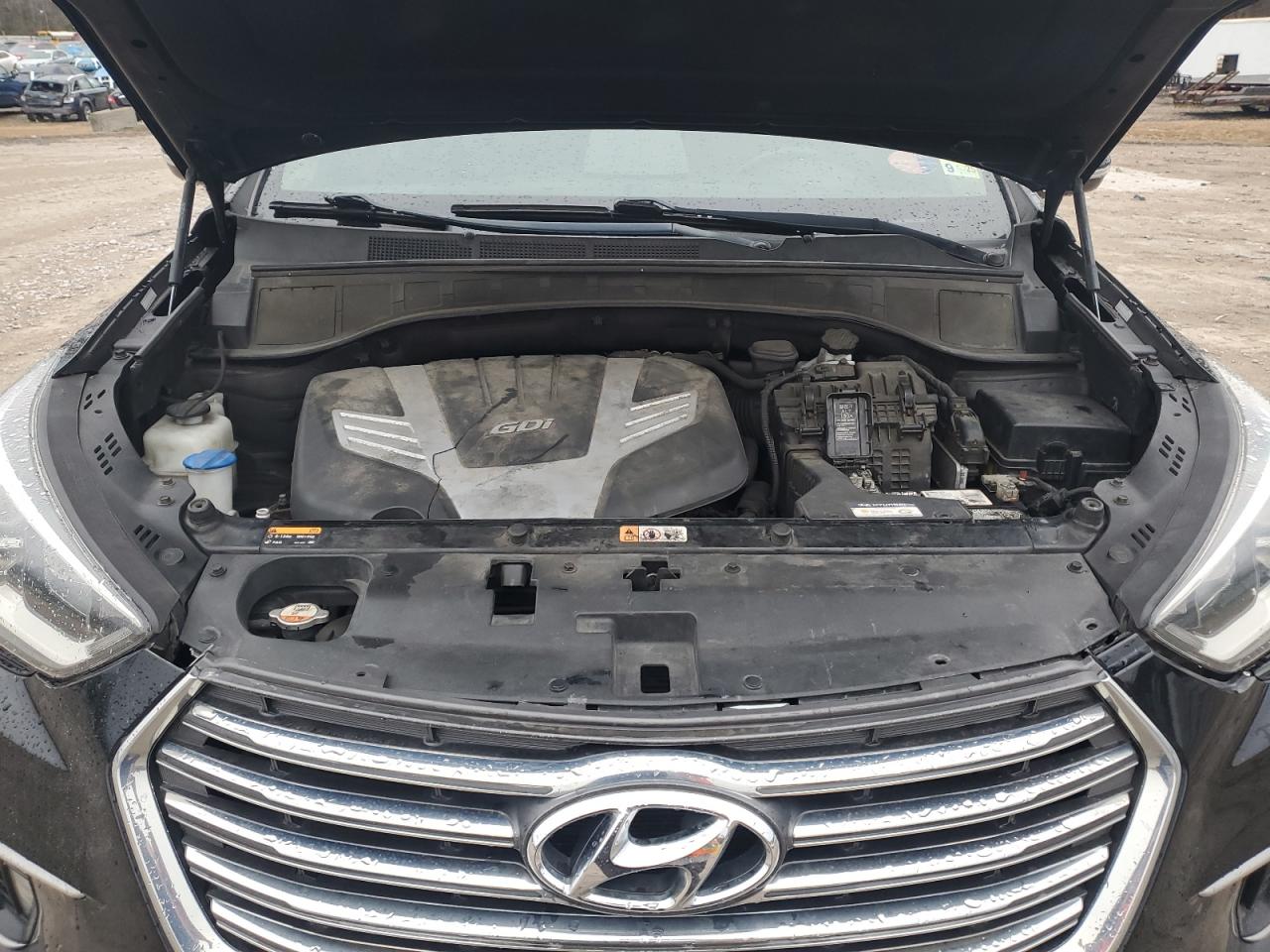 2018 Hyundai Santa Fe VIN KM8SN4HF9JU266164 Copart auction photo, side damage thumbnail 12