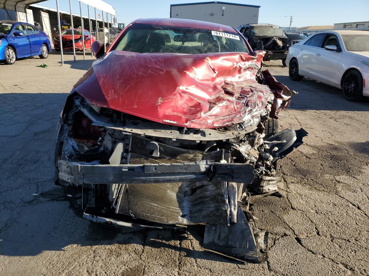 2015 KIA Optima VIN 5XXGM4A70FG478576 Copart auction photo, front end damage thumbnail 5