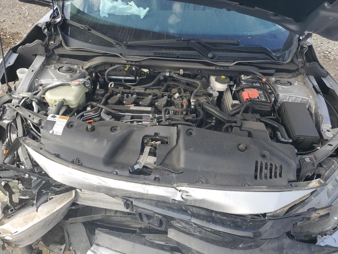 2020 Honda Civic VIN 19XFC1F77LE006935 Copart auction photo, front end damage thumbnail 11