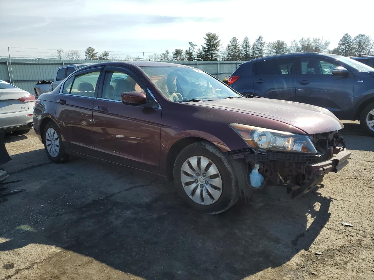 2009 Honda Accord VIN 1HGCP26359A128197 Copart auction photo, side / front end damage thumbnail 4