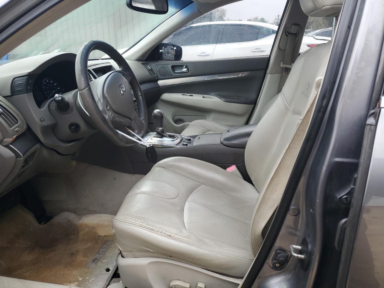 2012 Infiniti G VIN JN1CV6AR3CM675162 Copart auction photo, front end / side damage thumbnail 7