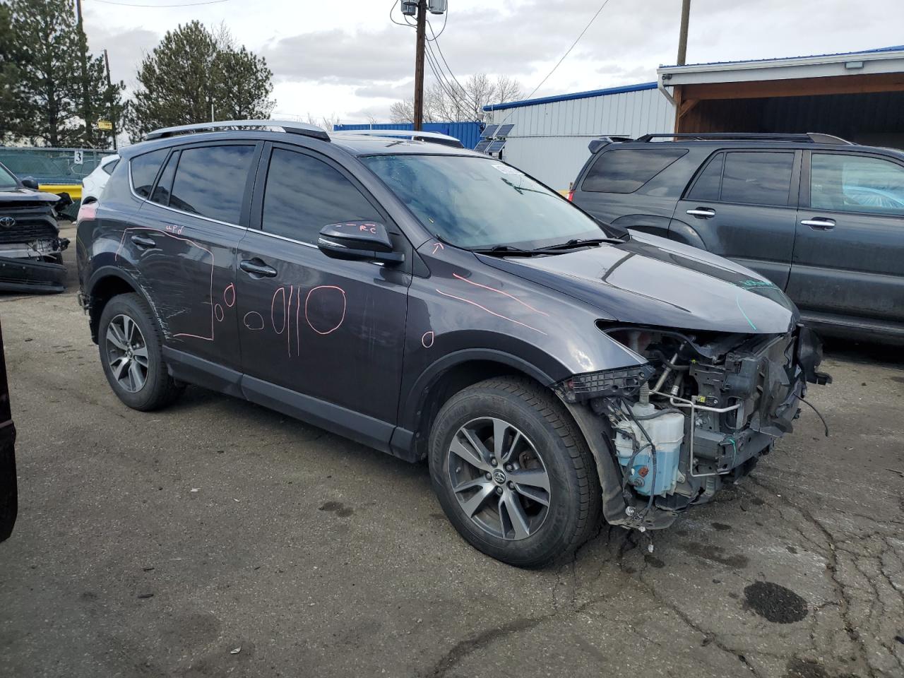 2016 Toyota RAV 4 VIN JTMRFREV4GJ059913 Copart auction photo, rear end damage thumbnail 4
