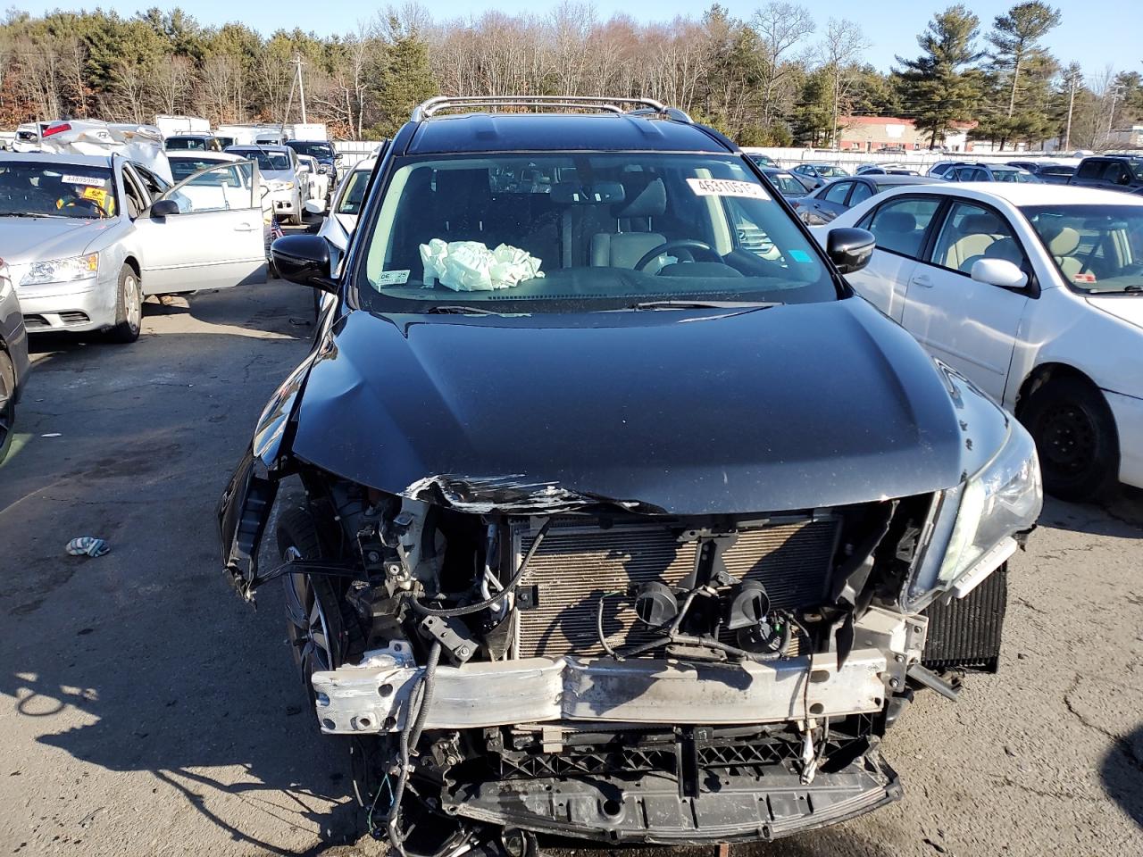 2018 Nissan Pathfinder VIN 5N1DR2MM5JC621360 Copart auction photo, front end damage thumbnail 5