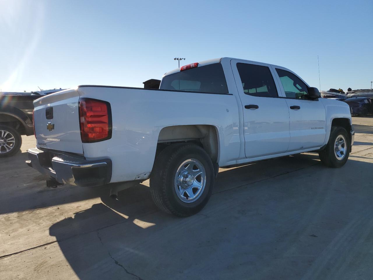 2014 Chevrolet Silverado VIN 3GCPCPEH1EG180590 Copart auction photo, front end / rear end damage thumbnail 3